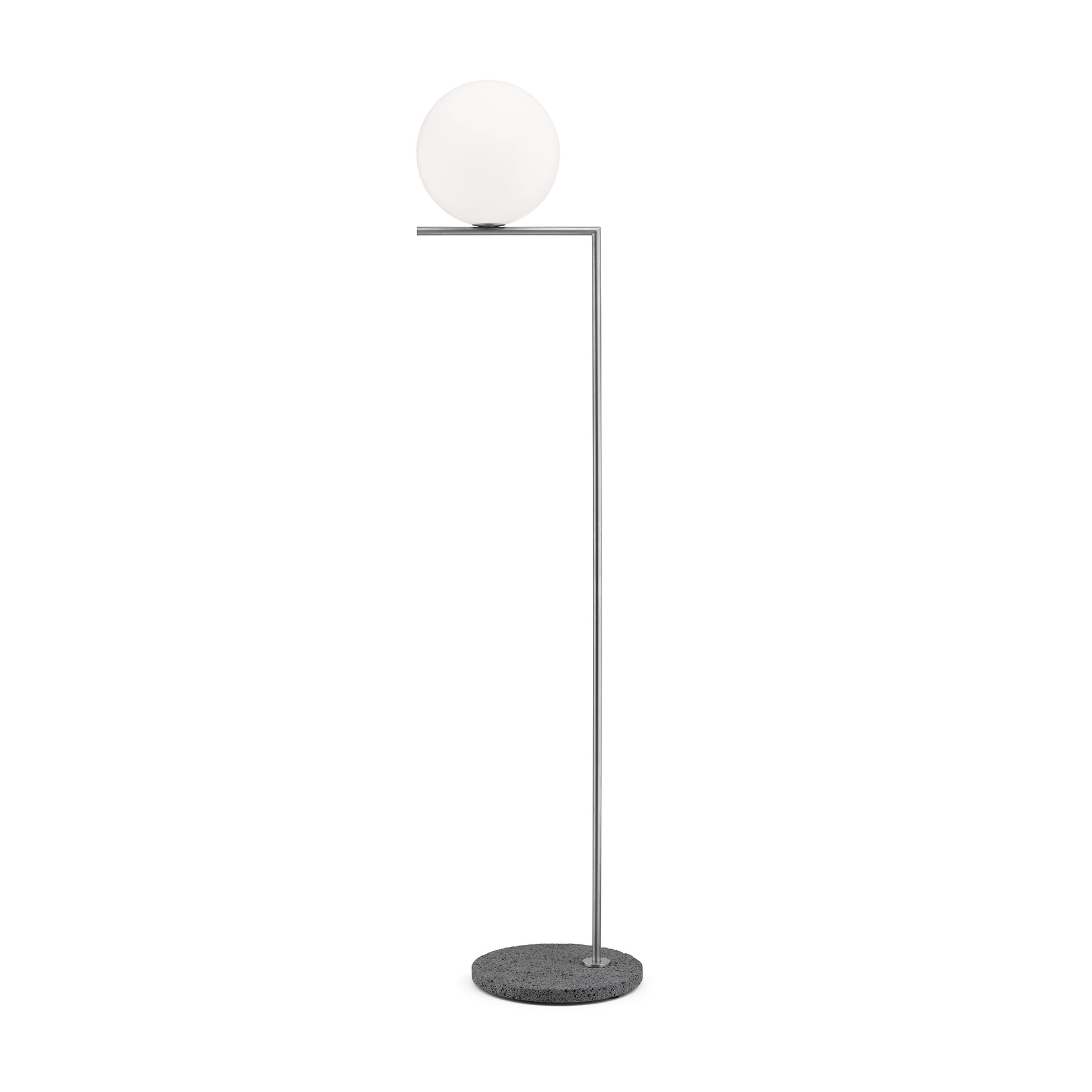Flos IC F2 Outdoor H 1852 mm lamp, Silver and Chrome Selection